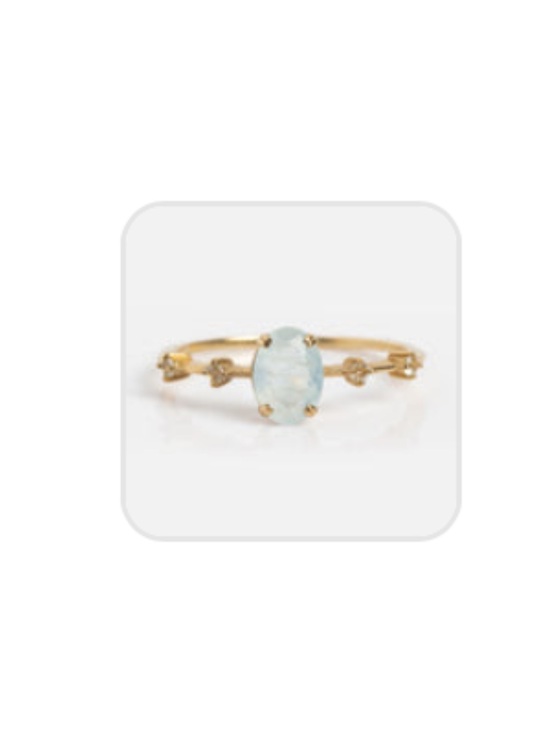 Local Eclectic Jewelry - Rare Local Eclectic Solid Gold Classic Aquamarine Statement Ring NWOT size 8